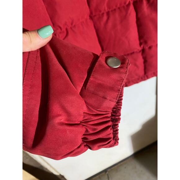 Nuage Duvet Down Puffer Coat Red Women’s L - Picture 9 of 12